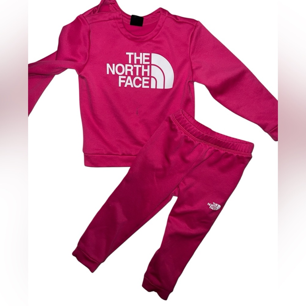 THE NORTH FACE| TODDLER  GIRL SWEATSHIRT AND SWEATPANTS MATCHING SET   4